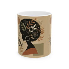 Cargar imagen en el visor de la galería, Boho Beauty Ceramic Mug, (11oz, 15oz)