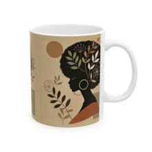 Cargar imagen en el visor de la galería, Boho Beauty Ceramic Mug, (11oz, 15oz)