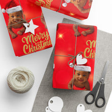 Charger l'image dans la galerie, Santa’s Baby Wrapping Paper - Red Sparkle