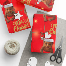 Charger l'image dans la galerie, Santa’s Baby Wrapping Paper - Red Sparkle