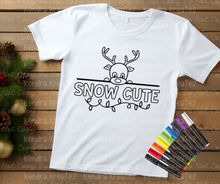 Cargar imagen en el visor de la galería, Christmas Coloring Tee