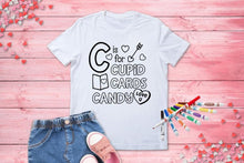 Загрузить изображение в средство просмотра галереи, Valentine’s Day Coloring Tee