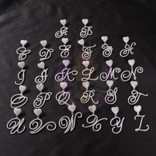 Cargar imagen en el visor de la galería, Heart Initial Necklaces