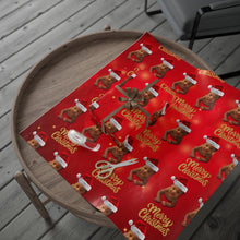 Charger l&#39;image dans la galerie, Santa’s Baby Wrapping Paper - Red Sparkle
