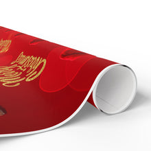 Charger l&#39;image dans la galerie, Santa’s Baby Wrapping Paper - Red Sparkle

