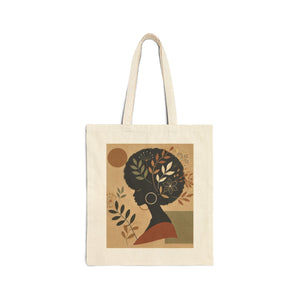 Boho Beauty Cotton Canvas Tote Bag