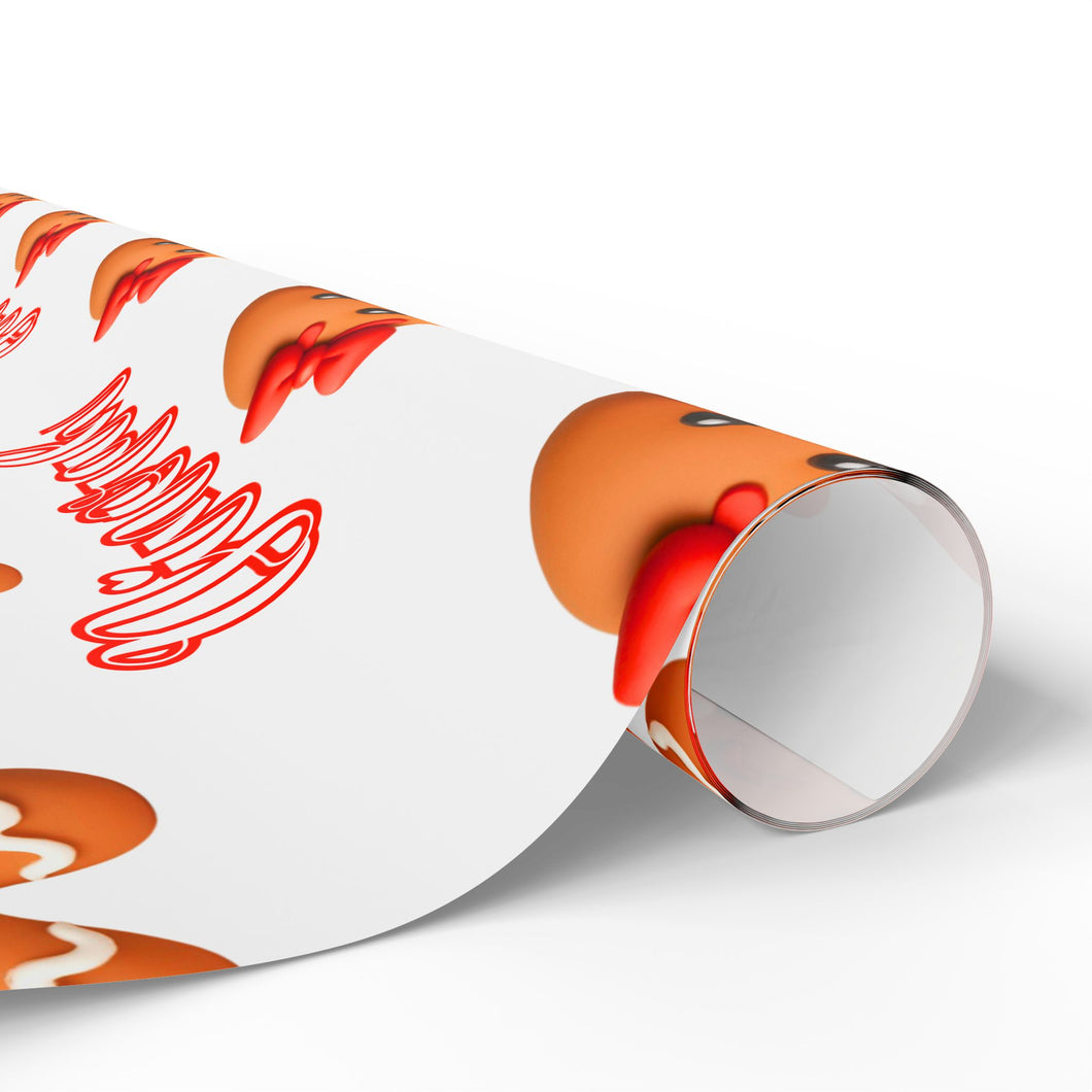 Gingerbread Girl Christmas Wrapping Paper