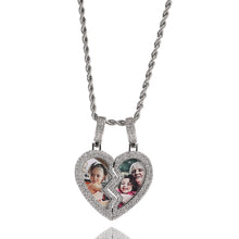 Load image into Gallery viewer, Broken Heart Medallion Picture Pendant Necklaces
