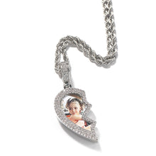 Load image into Gallery viewer, Broken Heart Medallion Picture Pendant Necklaces
