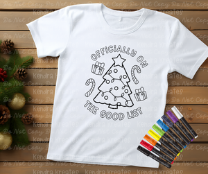 Christmas Coloring Tee