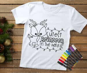 Christmas Coloring Tee