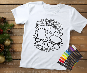 Christmas Coloring Tee