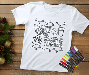 Christmas Coloring Tee