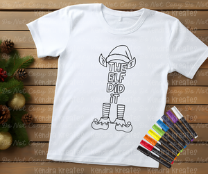 Christmas Coloring Tee