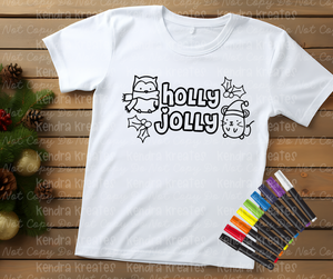 Christmas Coloring Tee