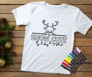 Christmas Coloring Tee