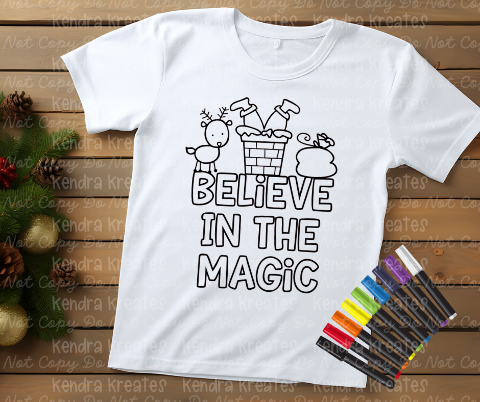 Christmas Coloring Tee