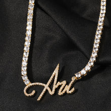 Load image into Gallery viewer, Cursive Letter Custom Name Necklace
