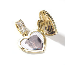 Load image into Gallery viewer, Custom Photo Heart Shape Pendant Necklace
