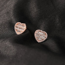 Load image into Gallery viewer, Heart Shaped Screw Back Stud Earrings
