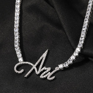 Cursive Letter Custom Name Necklace