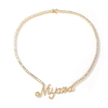 Load image into Gallery viewer, Cursive Letter Custom Name Necklace
