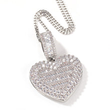 Load image into Gallery viewer, Custom Photo Heart Shape Pendant Necklace
