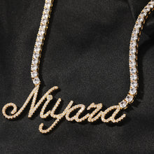 Load image into Gallery viewer, Cursive Letter Custom Name Necklace
