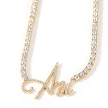 Load image into Gallery viewer, Cursive Letter Custom Name Necklace
