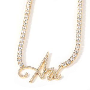 Cursive Letter Custom Name Necklace