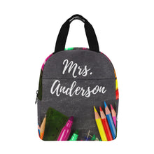 Load image into Gallery viewer, Mrs. Anderson Zipper Lunch Bag
