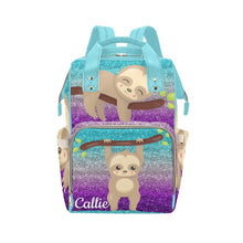 Load image into Gallery viewer, Callie Sloth Multi-Function Diaper Backpack/Diaper Bag
