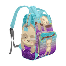 Load image into Gallery viewer, Callie Sloth Multi-Function Diaper Backpack/Diaper Bag
