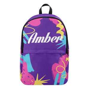 Amber Abstract Fabric Backpack for Adult