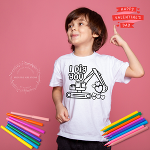 Valentine’s Day Coloring Tee