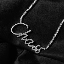 Load image into Gallery viewer, Cursive Letter Custom Name Necklace
