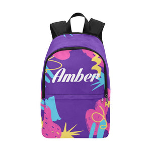 Amber Abstract Fabric Backpack for Adult