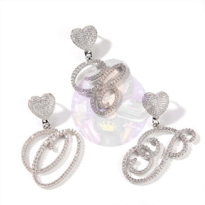 Heart Initial Necklaces