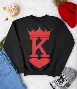 King & Queen Couples Tee