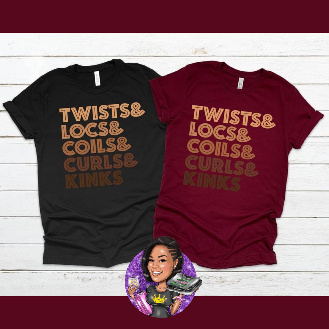 Coils and Curls Tee