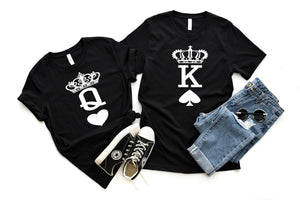 King & Queen Couples Tee